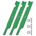 Mower Blades 30227-60 / 30227-60H for Exmark / Dixie Chopper 60-Inch Deck replacement mower blades 3-Pack with mounting bolts.