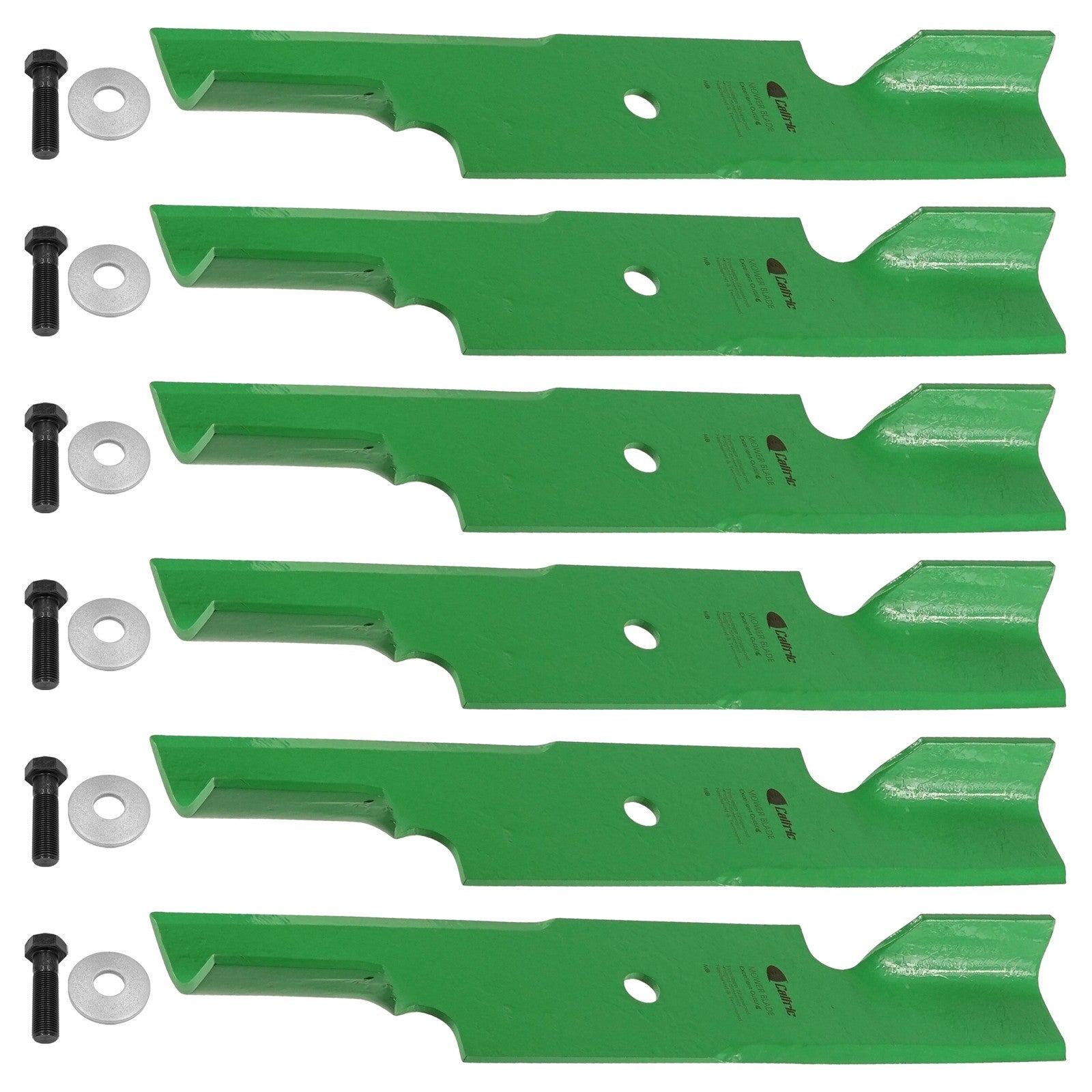 Mower Blades 107-3195-03 / 107-3195 - 48-Inch Deck replacement mower blades 6-Pack with mounting bolts.
