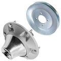 1 Spindle Assembly + Pulley TCA24880 spindle assembly for John Deere Exmark mower deck.