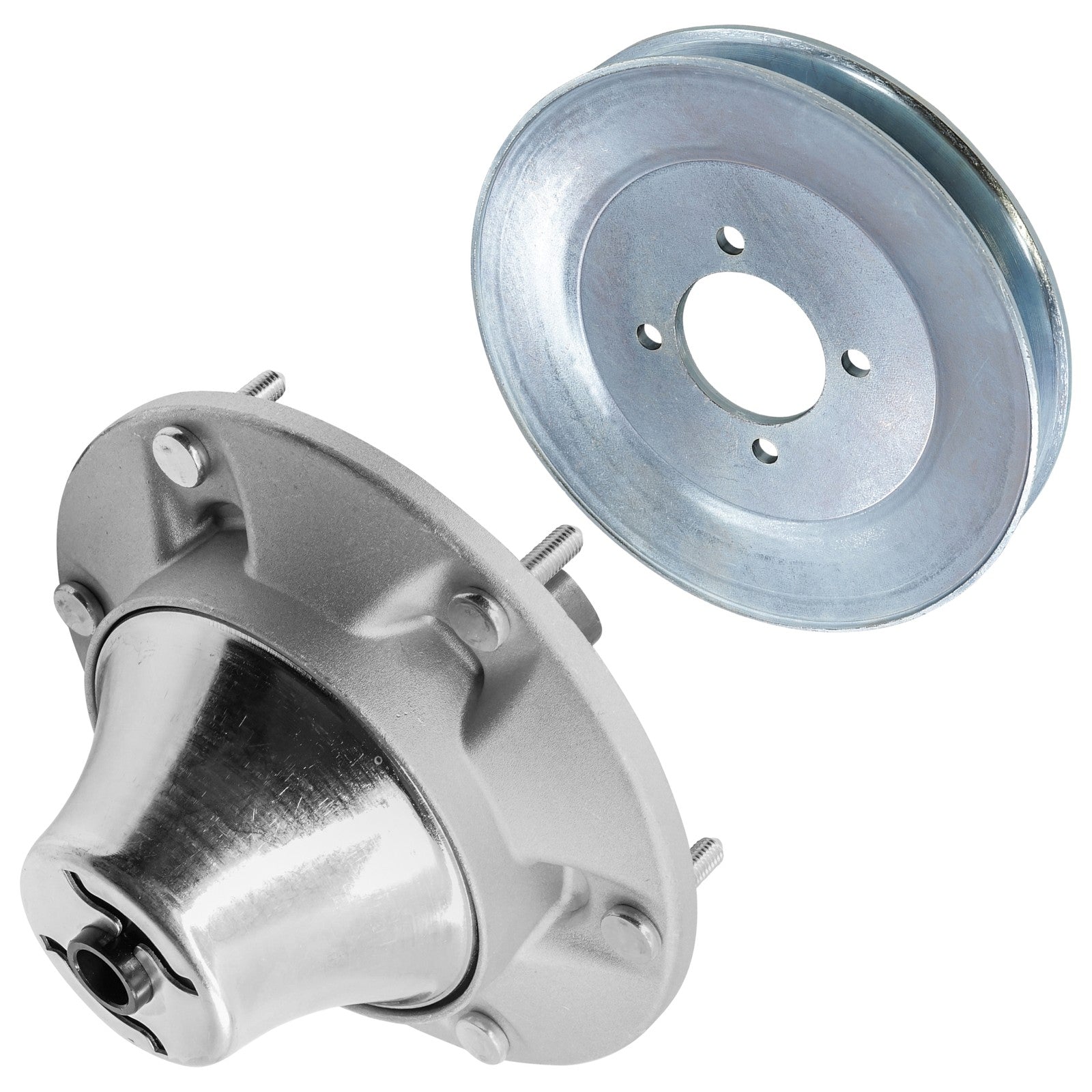 1 Spindle Assembly + Pulley TCA24880 spindle assembly for John Deere Exmark mower deck.