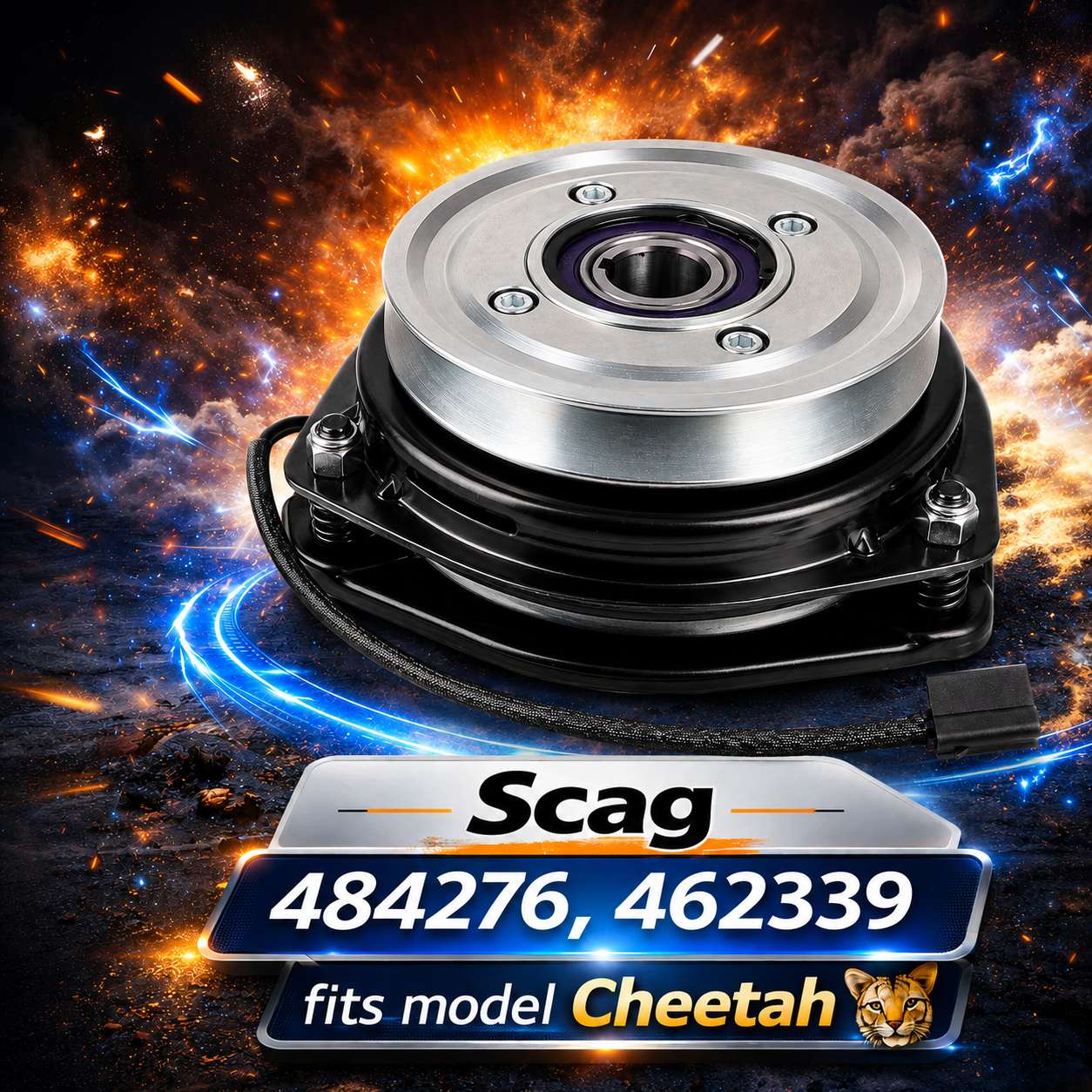 484276 PTO Clutch Replacement for Scag Cheetah, Tiger Cat & V-Ride | Replaces 462339